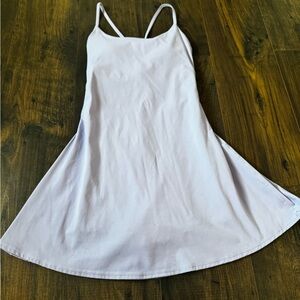 Halara Lavender Light Purple Active Dress with built in bra & shorts